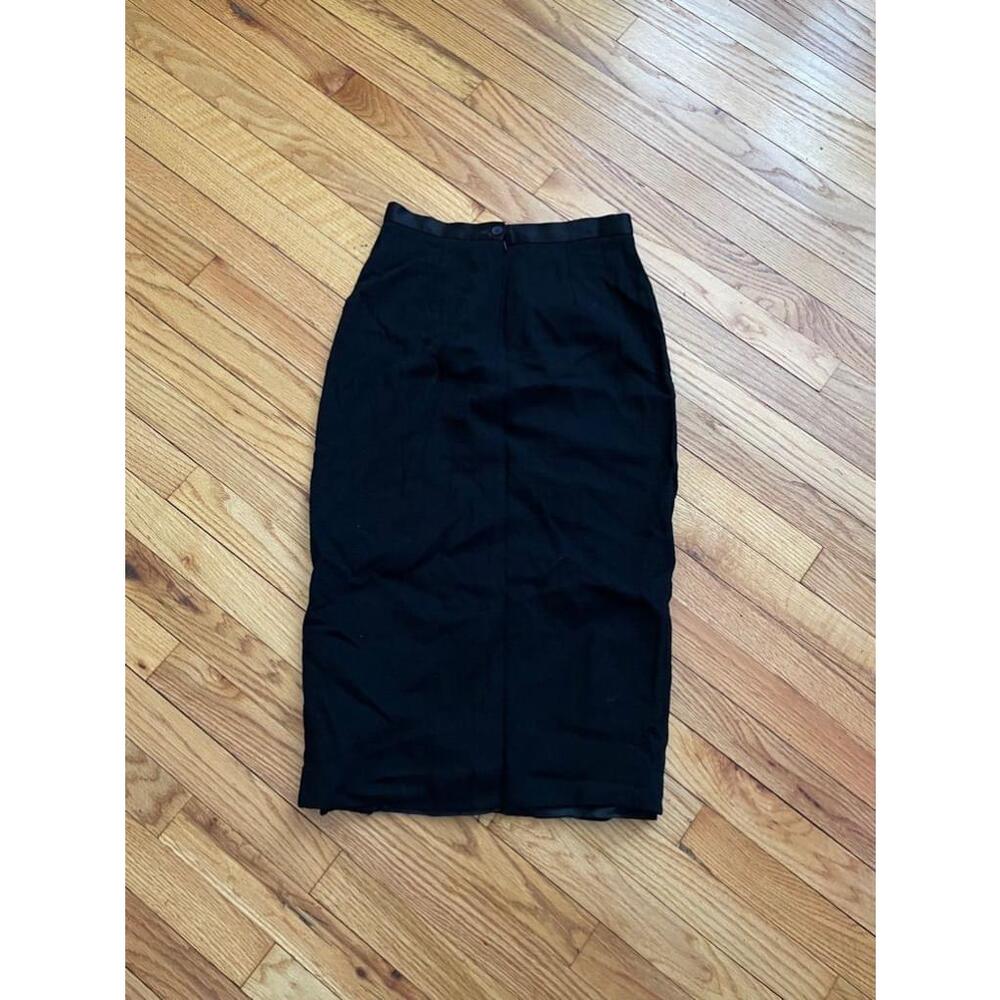 KGR Vintage Wool Retro Pinup Rockabilly 50’s Slit High-Waist tailored skirt 10